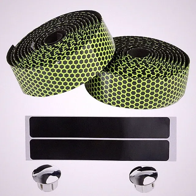 1 Pair Bike Handlebar Tape Superior Grip Bicycle Bar Tapes with Bar Plugs