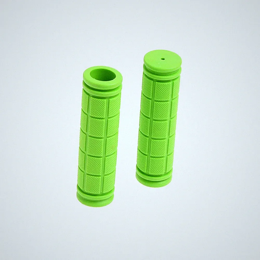 1 Pair Kids Bike Grips Anti-Slip Rubber Handlebar for Small, Green