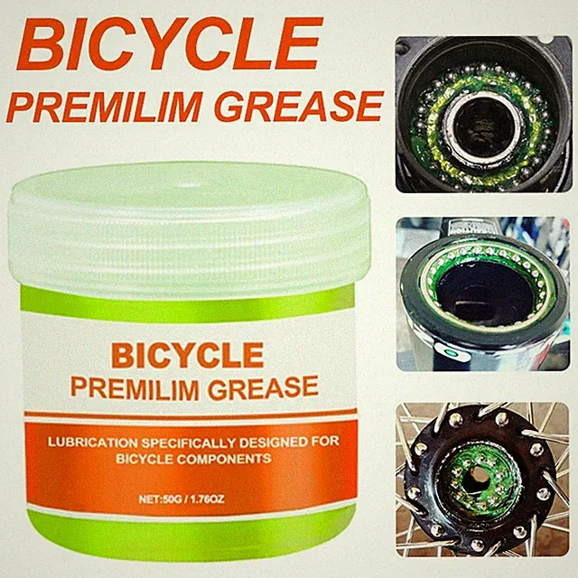 50g Bike Bearing Grease Waterproof Lubricant for Mountain & Road Bikes