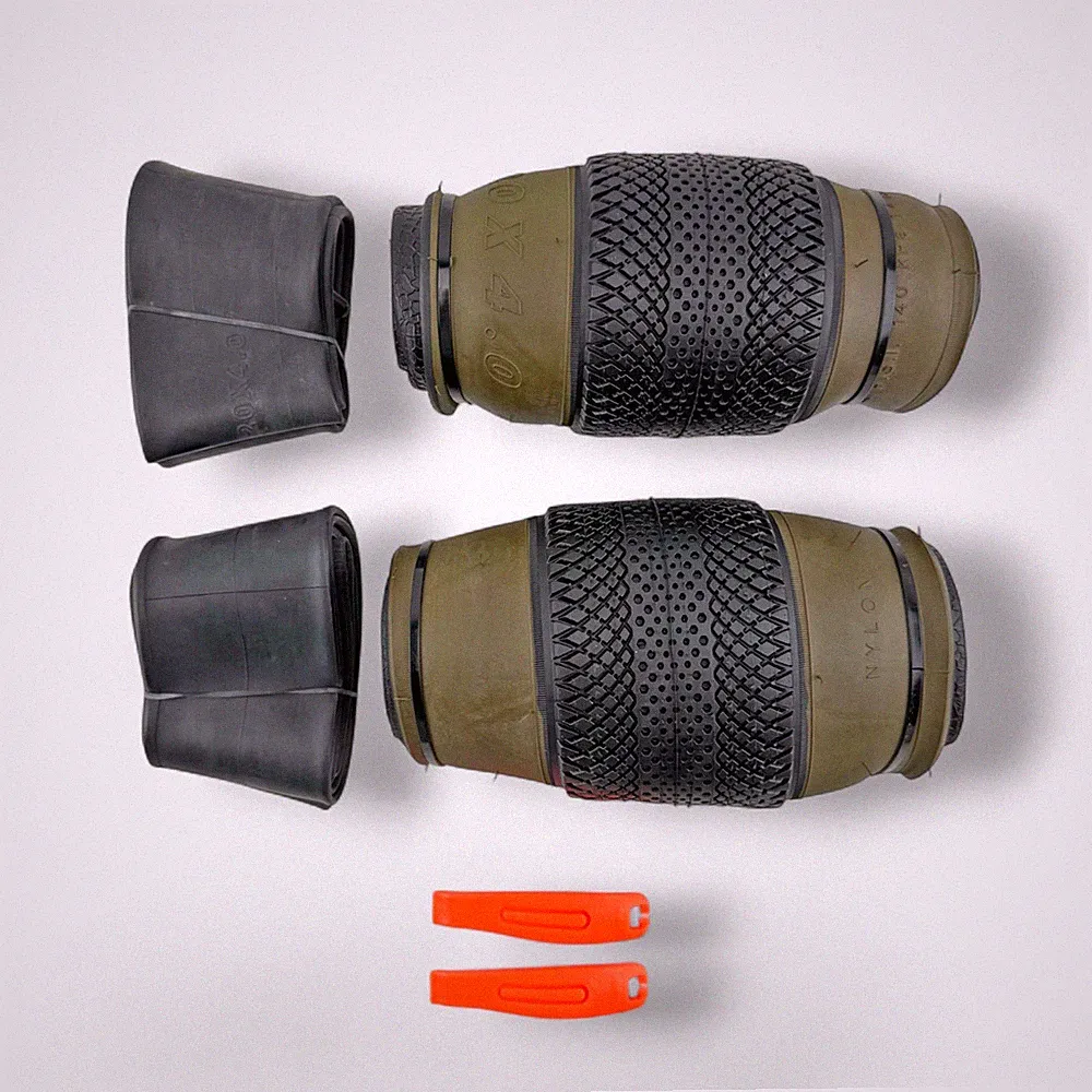 ALTA 20" X 4.00 FAT BICYCLE FOLDING TIRES ARMY GREEN (OLIVE DRAB) SIDE WALL 6pc