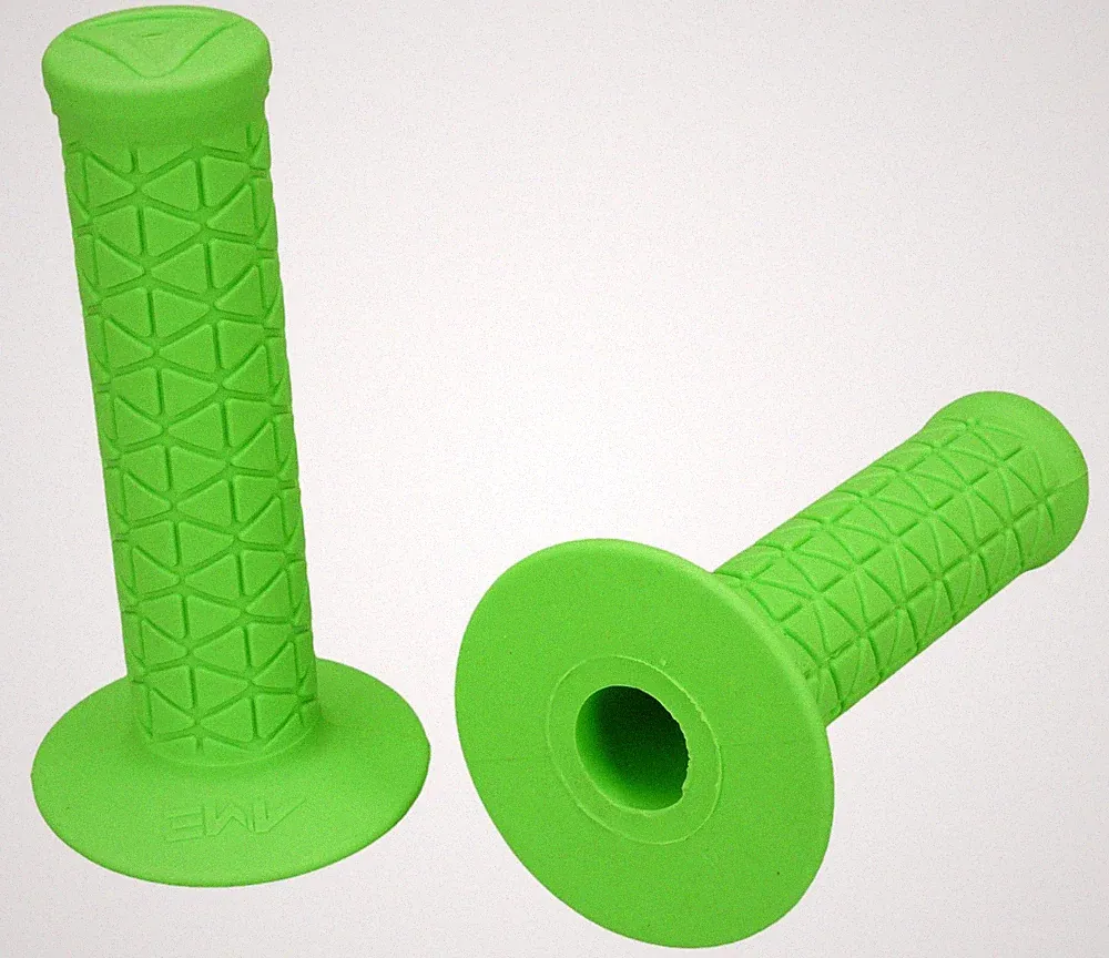 AME old school BMX bicycle grips - TRI - FLUORESCENT GREEN