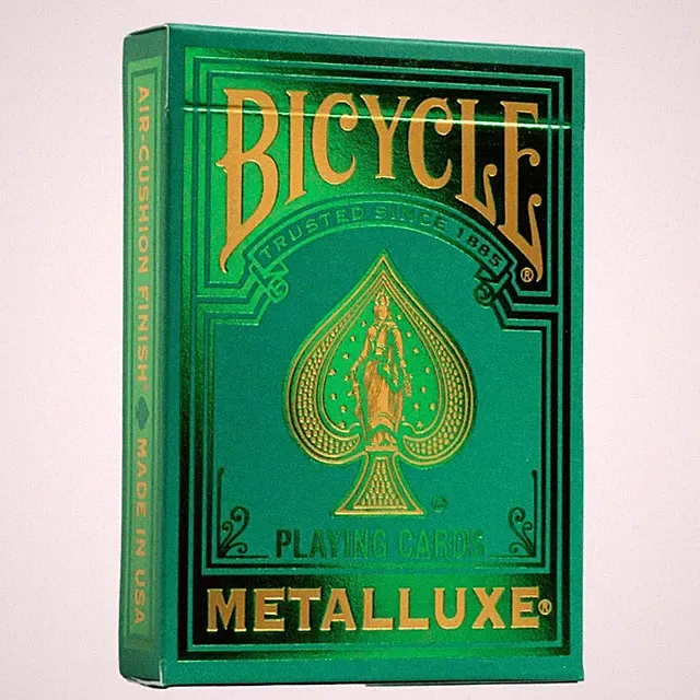 Bicycle Metalluxe Green Playing Cards Luxury Air Cushion Finish for Games