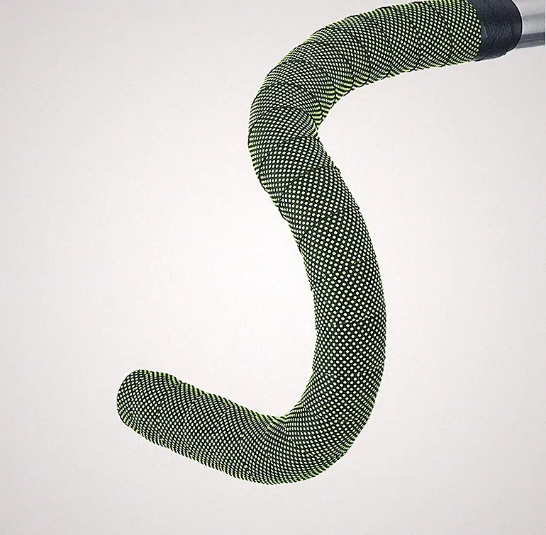 BTP Bar tape Bicycle Bike Polka Dot Silicon Anti-Slip Grip Black/Light Green