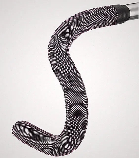 BTP Bar tape Bicycle Bike Polka Dot Silicon Anti-Slip Grip Black/Pink