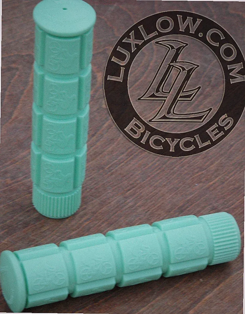 Celeste Green Fixie Track Bike Grips Fixed Gear Old School BMX MTB Bicycle Grip
