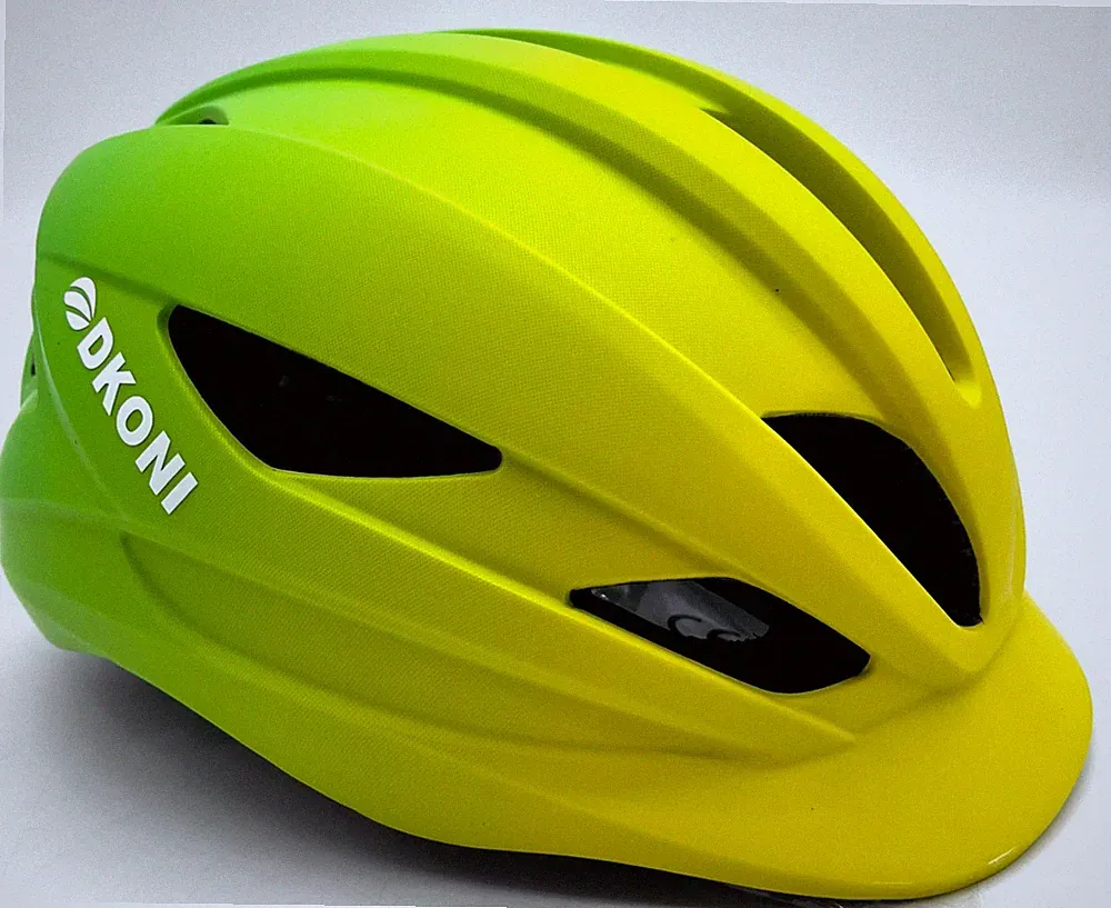 DKONI Unisex Yellow Green Bicycle Helmet Size M (54 - 58Cm)