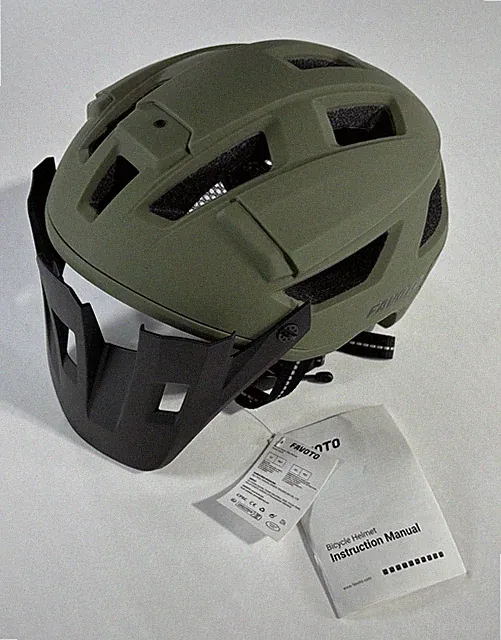 Favoto Adult Unisex Mountain Bike Helmet Magnetic Buckle MTB Helmet