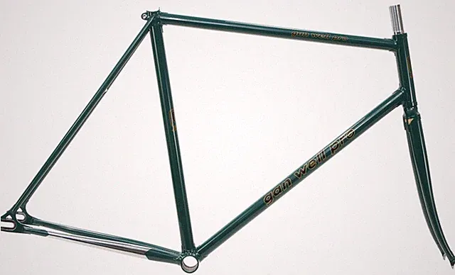 Gan Well Pro Track Fixed Gear Frameset NJS Olive Green 56cm 54.5cm TT New NOS