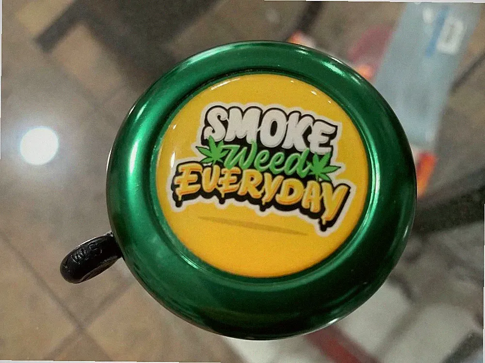 Green Bicycle Bell " Smoke Weed Everyday " Bikes New