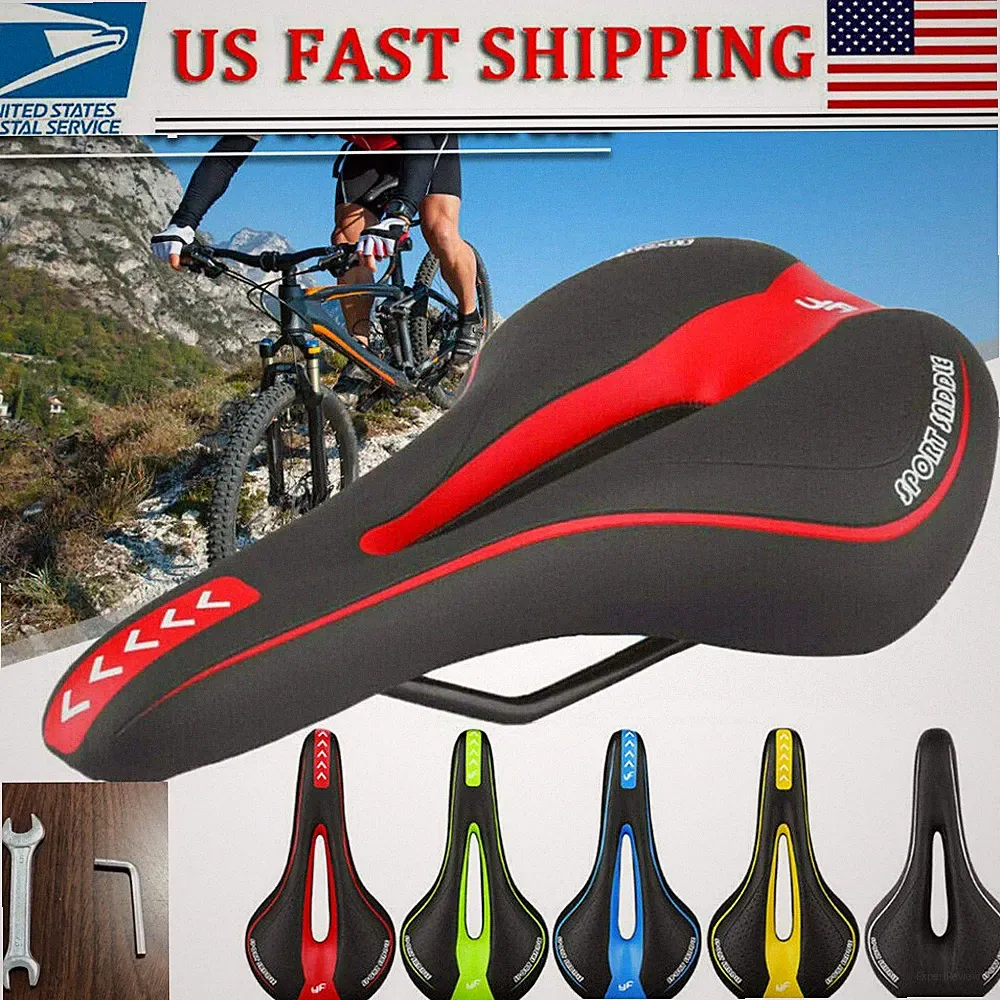 Men Professional Cosy Mountain Bicycle Seat and Saddle Lightweight Memory Padded