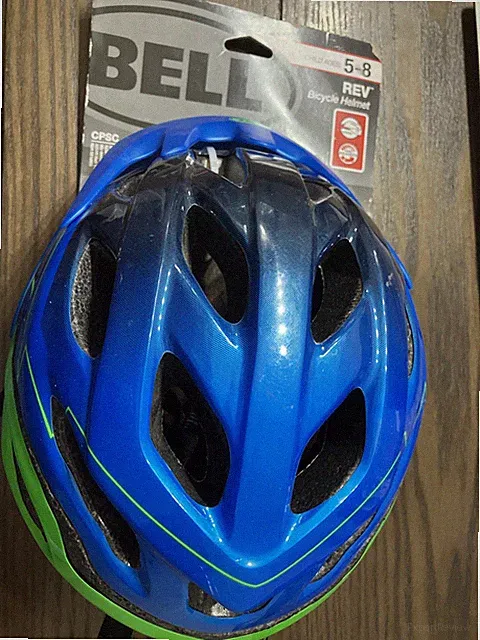 NEW Bell REV Bicycle Helmet Ages 5-8 Blue/Green FREE SHIPPING!!