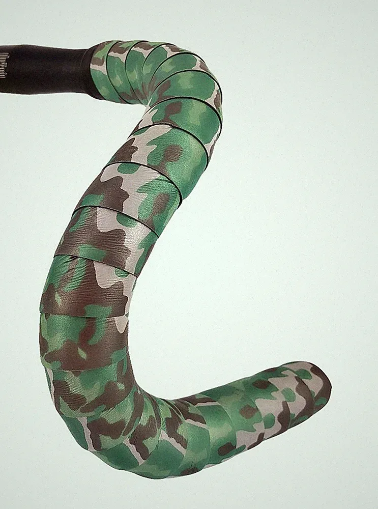 NEW! Reflective Night Guard Road Touring Bicycle Bike Handlebar Tape Camo Green