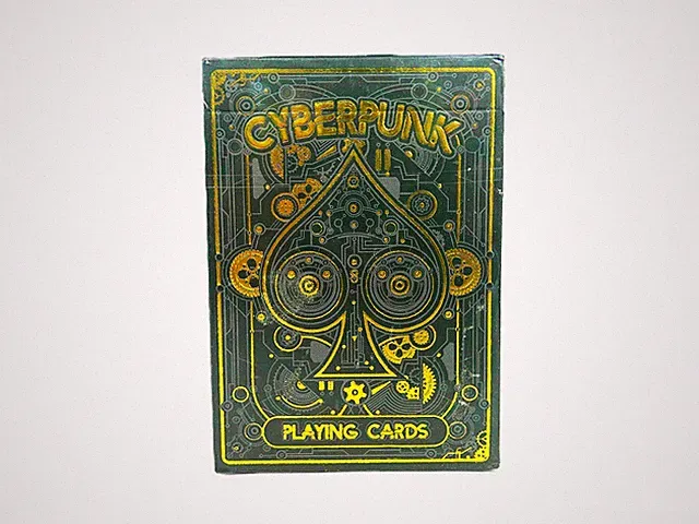 ONE NEW SEALED DECK OF CYBERPUNK ELEPHANT PLAYING CARDS GRAY & GOLD