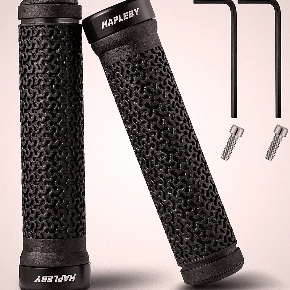 Premium Bike Handlebar Grips, Single Lock-on Professional Mountain Bicycle Ha...