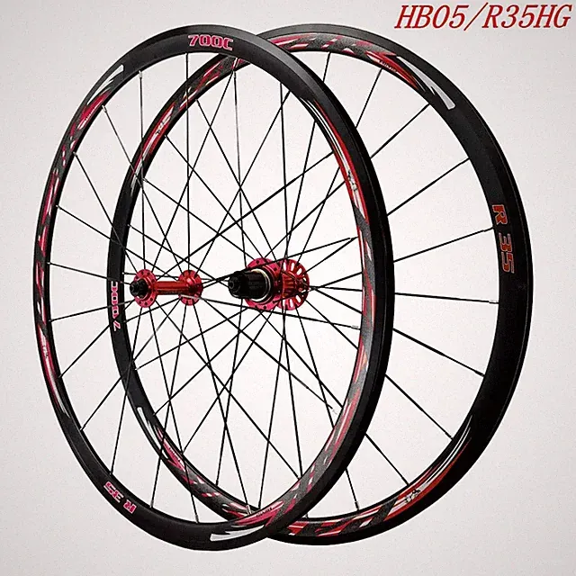Road Bicycle 700C V Brake Aluminum Alloy Wheelset 8-12 Speed Wheels