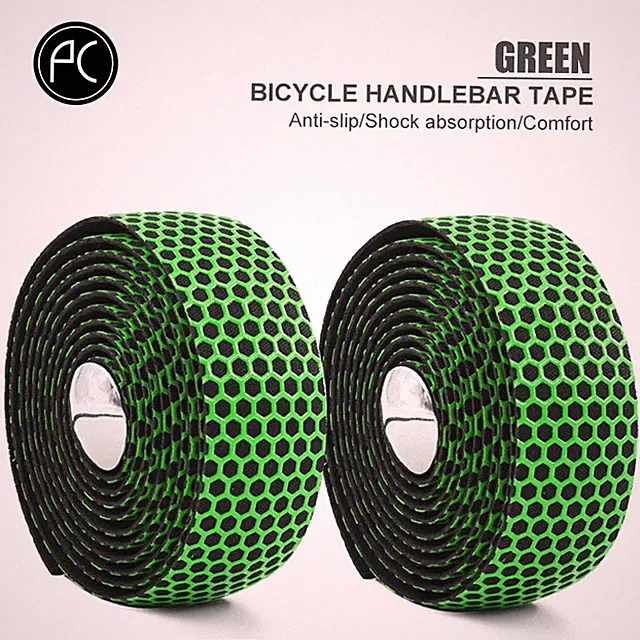 Road Bike Handlebar Tape Anti Slip Sweat Absorbent Honeycomb Grip Wrap