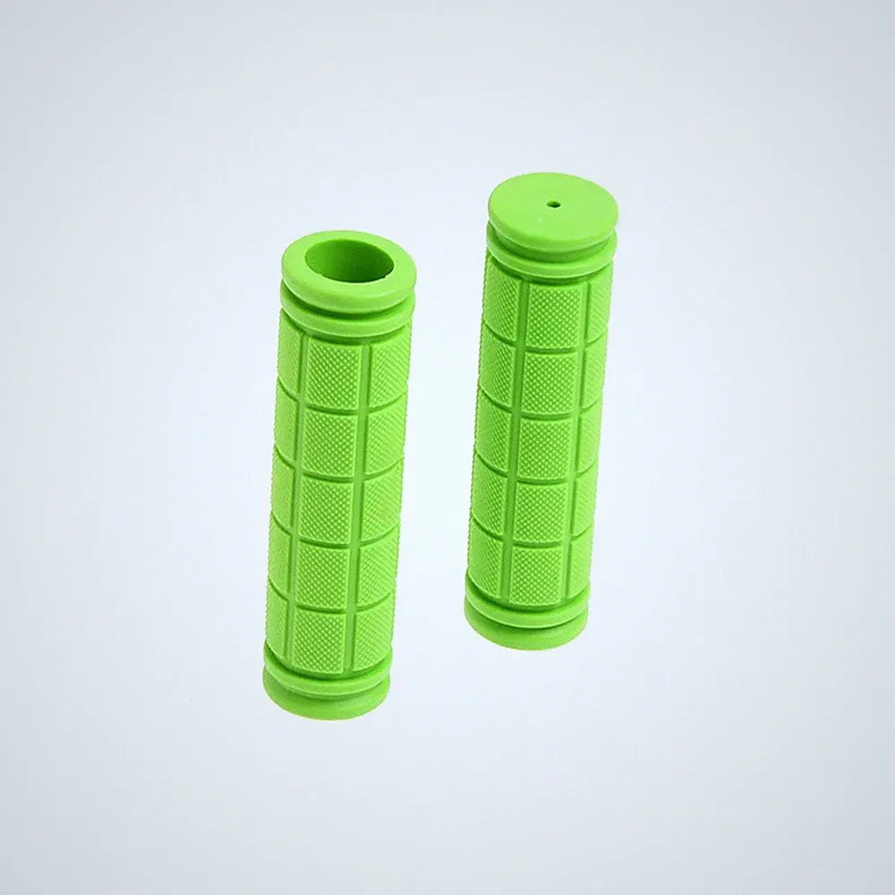 Share 1 Pair Kids Bike Grips Anti-Slip Rubber Handlebar for Small, Green