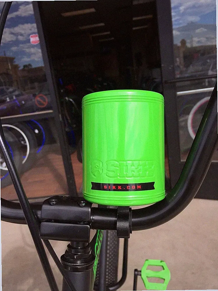 SIKK Cruiser Bicycle Stainless Steel Insulated Cup Holder - GREEN Beach Cruiser