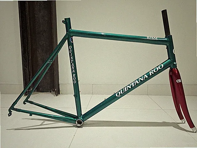 Vintage Quintana Roo Kilo Private Reserve Steel Triathlon Frameset 59cm NOS 1”