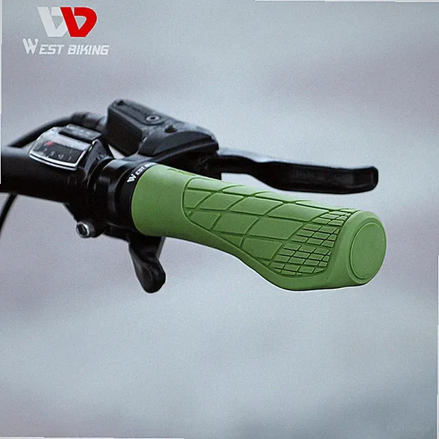 WEST BIKING Bicycle Handlebar Grips Ergonomic Lock-on Cycling Bike Grips Green